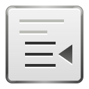 File:Format-indent-less.svg