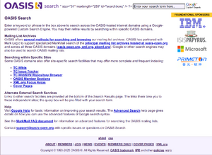 screenshot of a Google Search Engine implementation